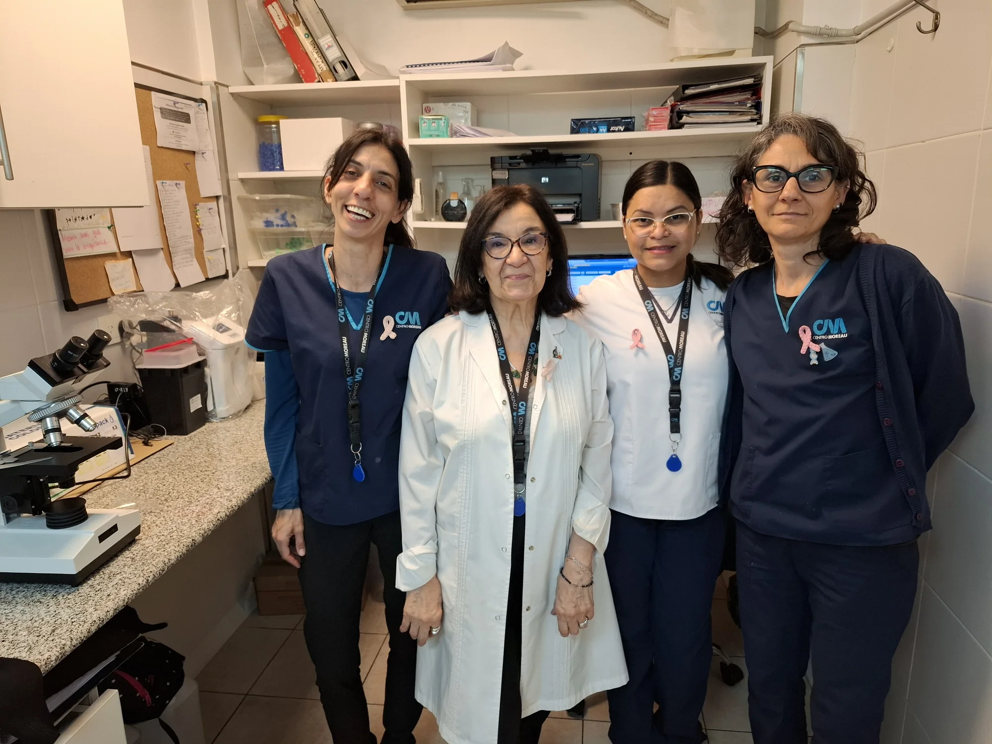 Equipo del laboratorio de Centro Moreau